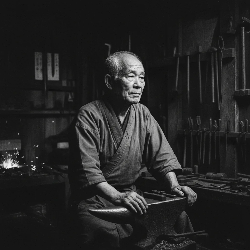 Master bladesmith portrait